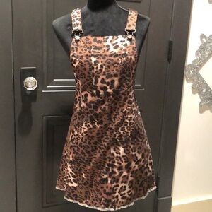 Leopard Print Overalls Jumper